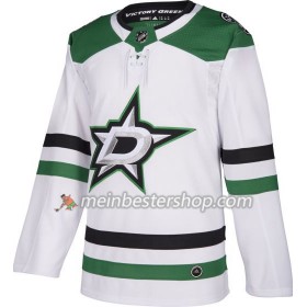 Dallas Stars Blank Adidas Weiß Trikot Authentic - Herren